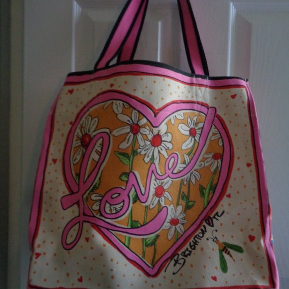 BRIGHTON LOVE DAISY CANVAS TOTE - NWOT - Picture 6 of 7
